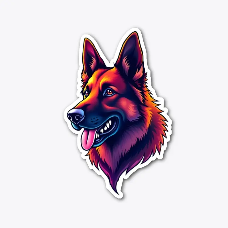 German Shepherd Sticker