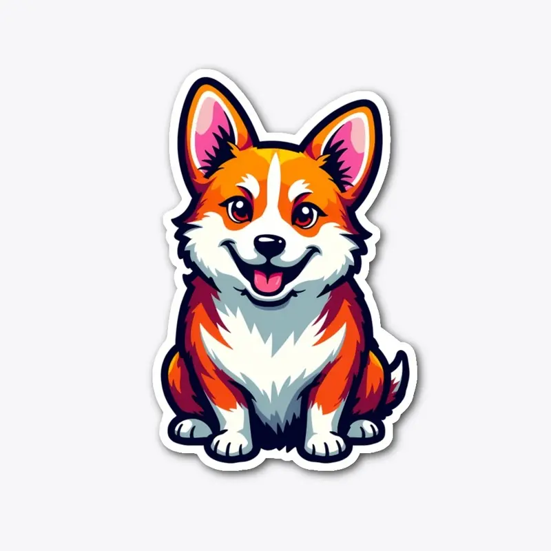 Cute Corgi Sticker